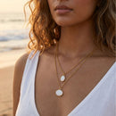 Etnico Fashion Gold Plated Anti Tarnish Layered Pendant Necklace for Women & Girls Stylish Double Layer Chain Necklace Fashion Jewellery (WN008W)