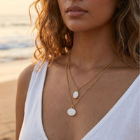 Etnico Fashion Gold Plated Anti Tarnish Layered Pendant Necklace for Women & Girls Stylish Double Layer Chain Necklace Fashion Jewellery (WN008W)