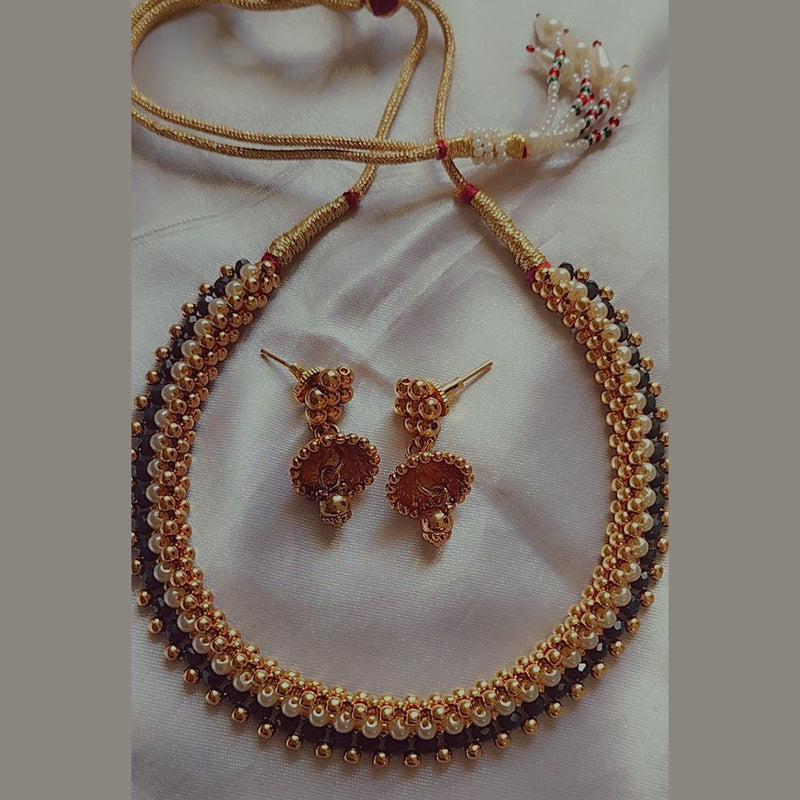 Sanshray Gold Plated Choker Necklace Set