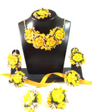 Kavya's Kreation Flower Necklace Set for Haldi Ceremony / Baby Shower