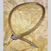 Dhirish International Collection Stylish 2 Tone Snake Pattern Bracelet
