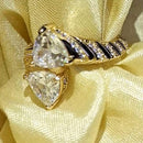 Dhirish International Designer Collection Stylish American Diamond Finger Ring