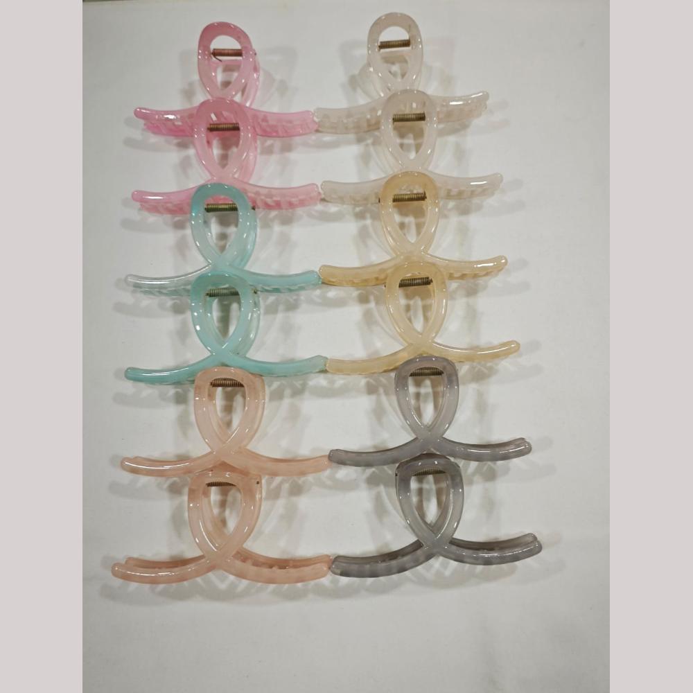 BJNY Hair Claw Clips (Assorted Color) (Set of 6)