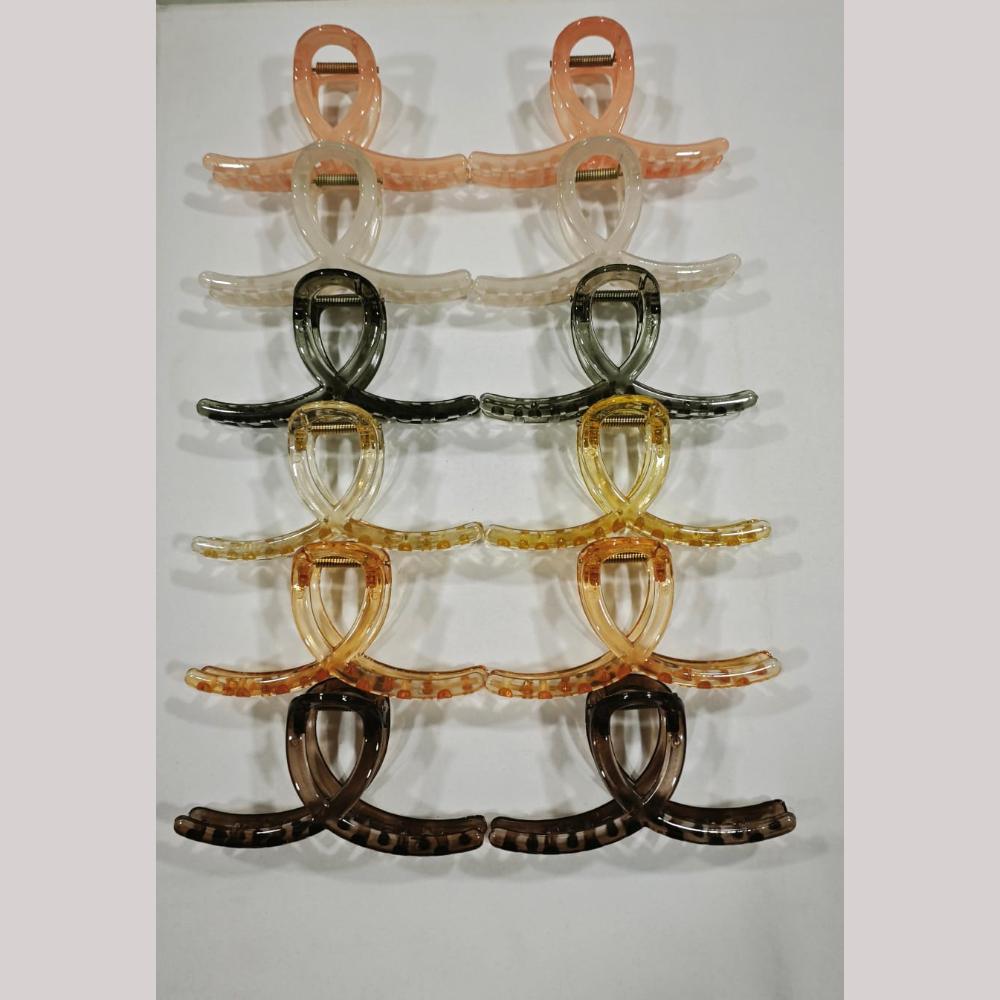 BJNY Hair Claw Clips (Assorted Color) (Set of 6)
