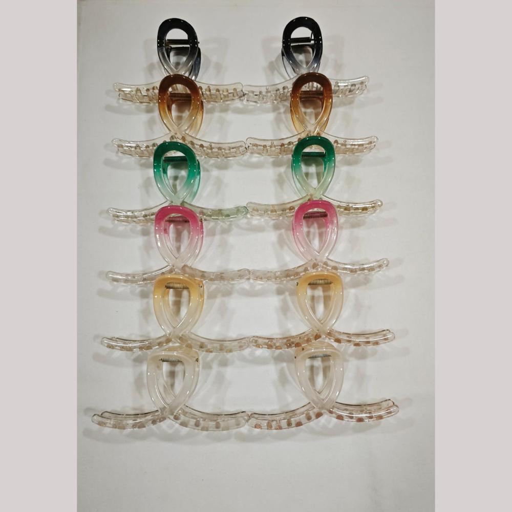 BJNY Hair Claw Clips (Assorted Color) (Set of 6)