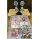 Dhwani Royal Rainbow Austrian Pearl And Beads Meenakari Jhumki Earrings