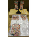 Dhwani Royal Rainbow Kundan Pearl And Beads Meenakari Jhumki Earrings