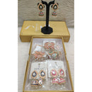 Dhwani Royal Kundan And Pearl Meenakari Jhumki Earrings