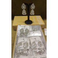 Dhwani Austrian Stone And Pearl Designer Jhumki Earrings