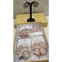 Dhwani Royal Austrian Stone And Pearl Jhumki Earrings