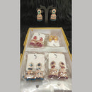 Dhwani Gold Plated Graceful Pota Stone And Pearl Jhumki Earrings