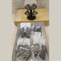 Dhwani Heritage Mirror And Pearl Jhumki Earrings