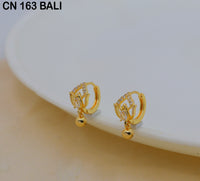 Mahavir DYE Gold Plated Premium Bali Earrings (Pack of 12)