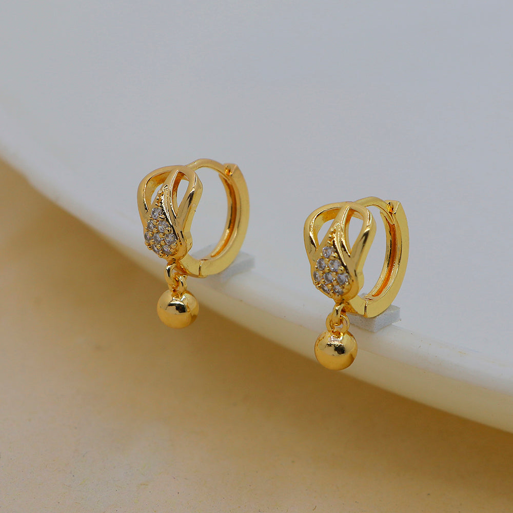 Mahavir DYE Gold Plated Premium Bali Earrings (Pack of 6)