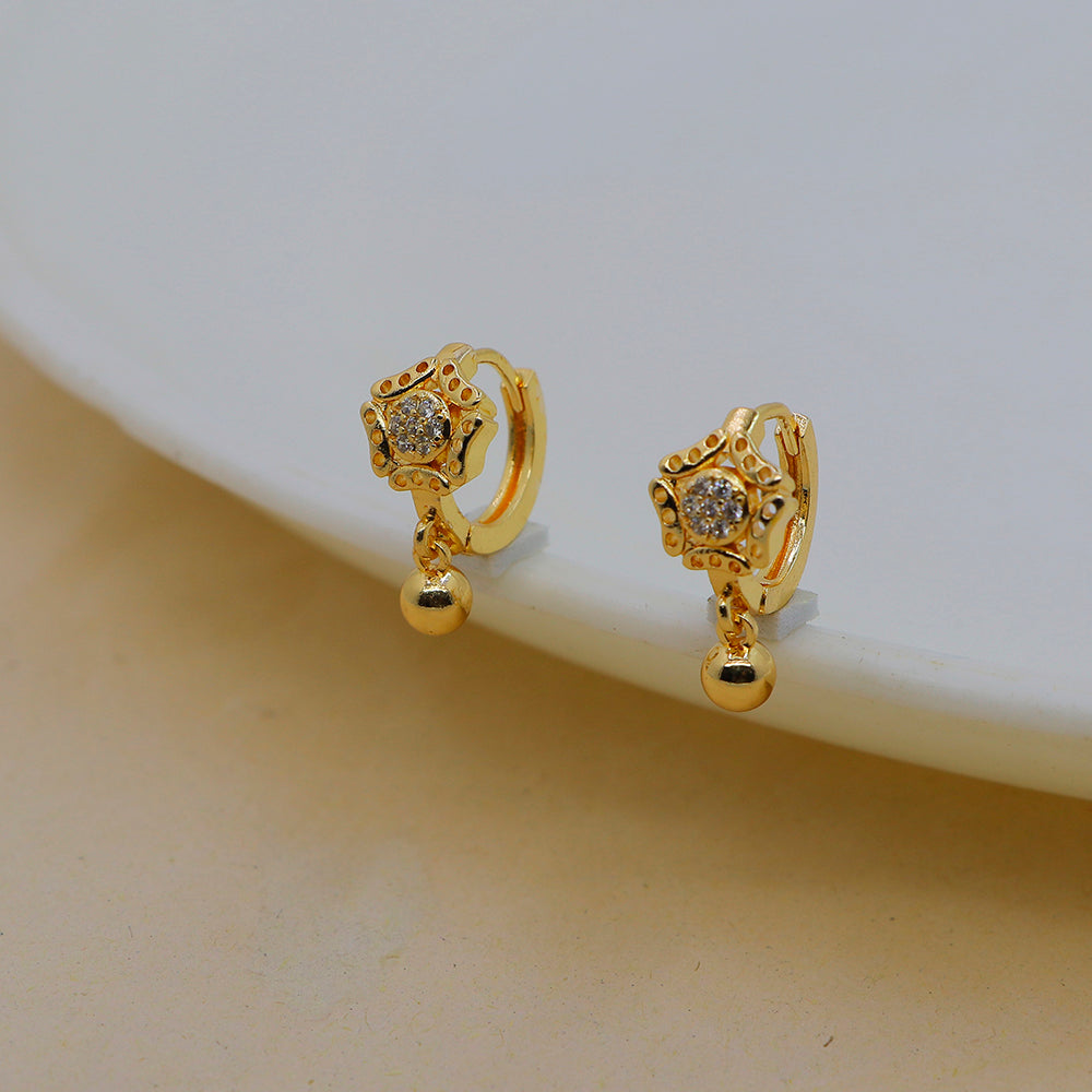 Mahavir DYE Gold Plated Premium Bali Earrings (Pack of 6)