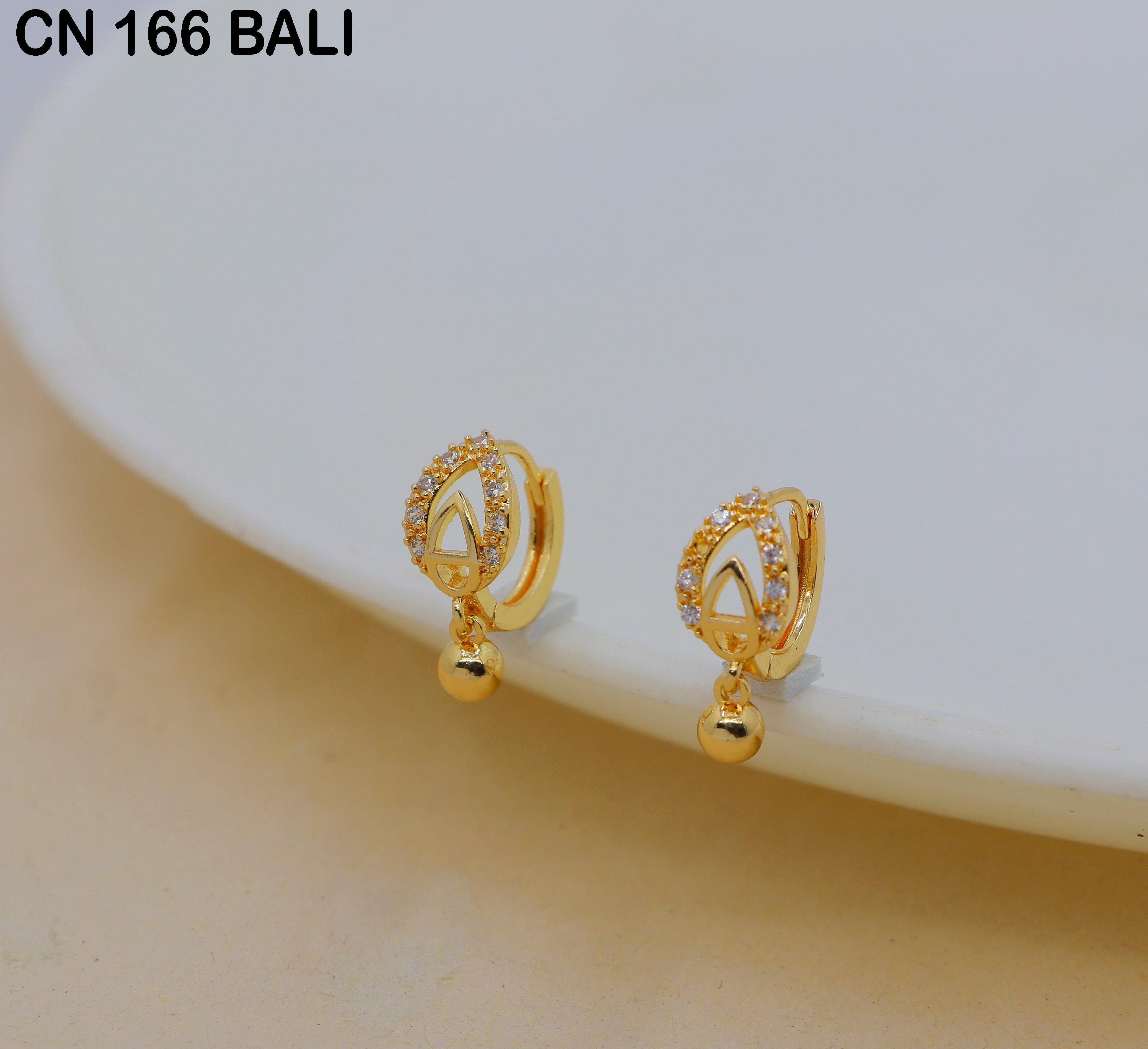 Mahavir DYE Gold Plated Premium Bali Earrings (Pack of 6)