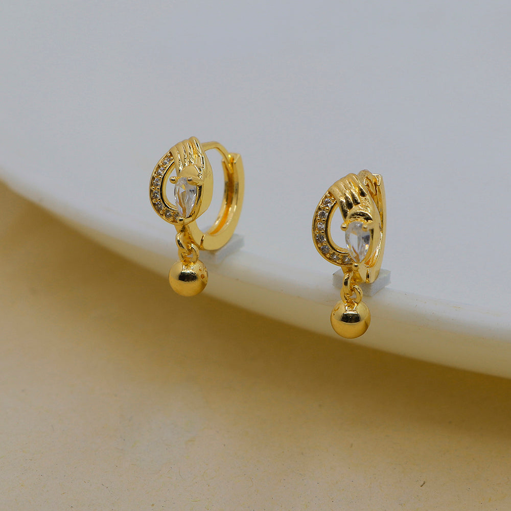 Mahavir DYE Gold Plated Premium Bali Earrings (Pack of 6)