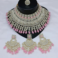 Gehana Mahal Gold Plated Kundan Stone And Beads Necklace Set