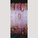 Chitra Bangles Multi Color Glass Bangle (8 Piece In One Box)
