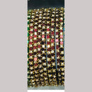 Chitra Bangles Multi Color Glass Bangle (12 Piece In 1 Box)