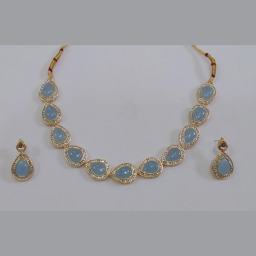 Midas Touch Gold Plated Austrian Stone Necklace Set