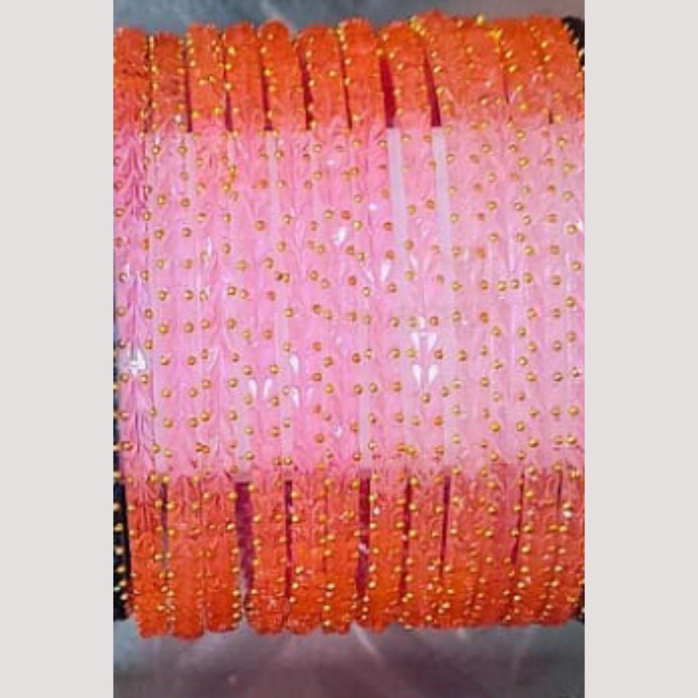 Chitra Bangles Multi Color Glass Bangle (12 Piece In One Box)