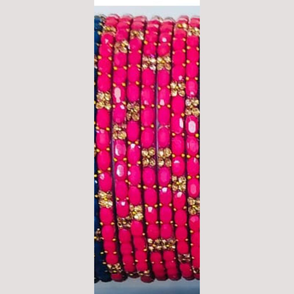 Chitra Bangles Multi Color Glass Bangle (12 Piece In One Box)