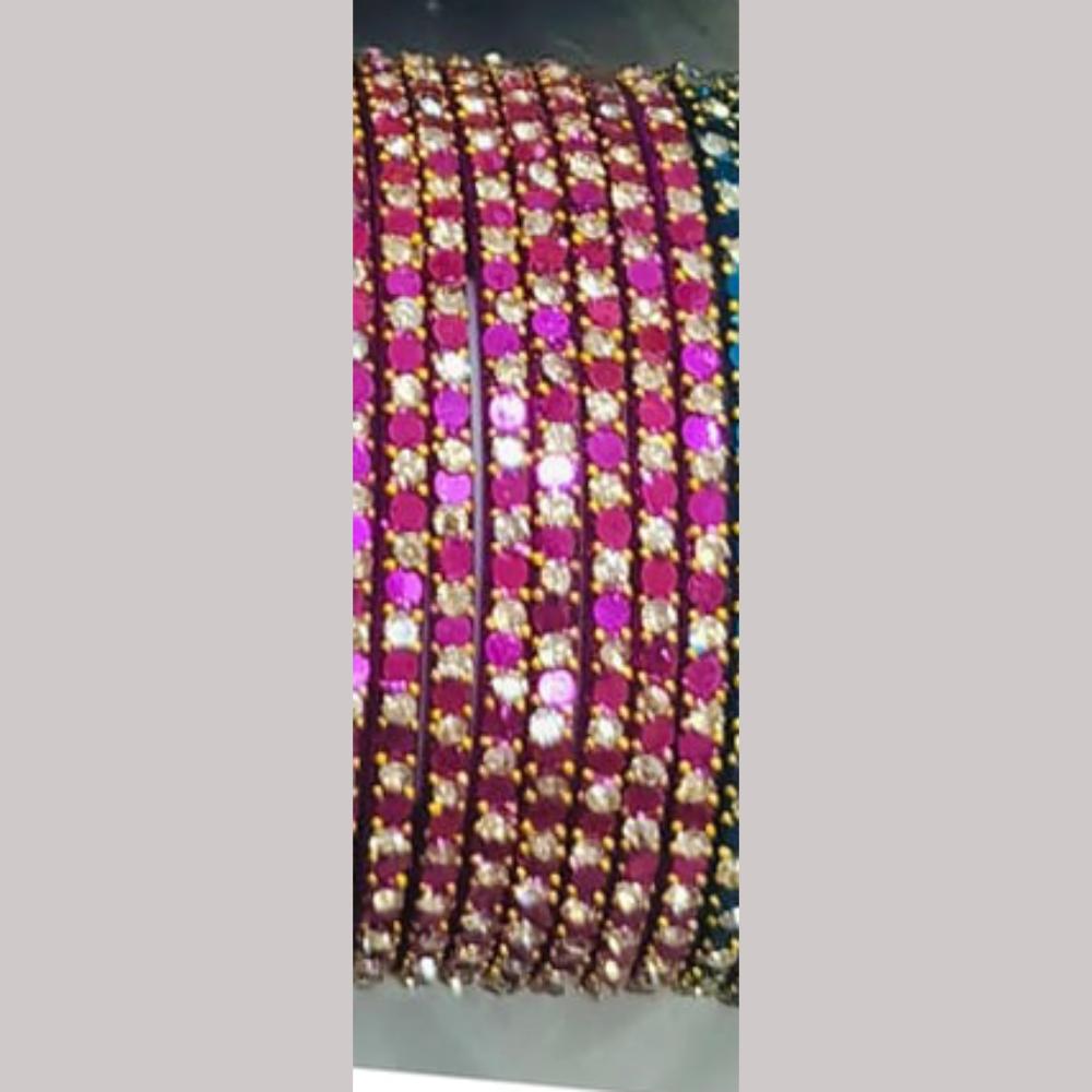 Chitra Bangles Multi Color Glass Bangle (12 Piece In 1 Box)