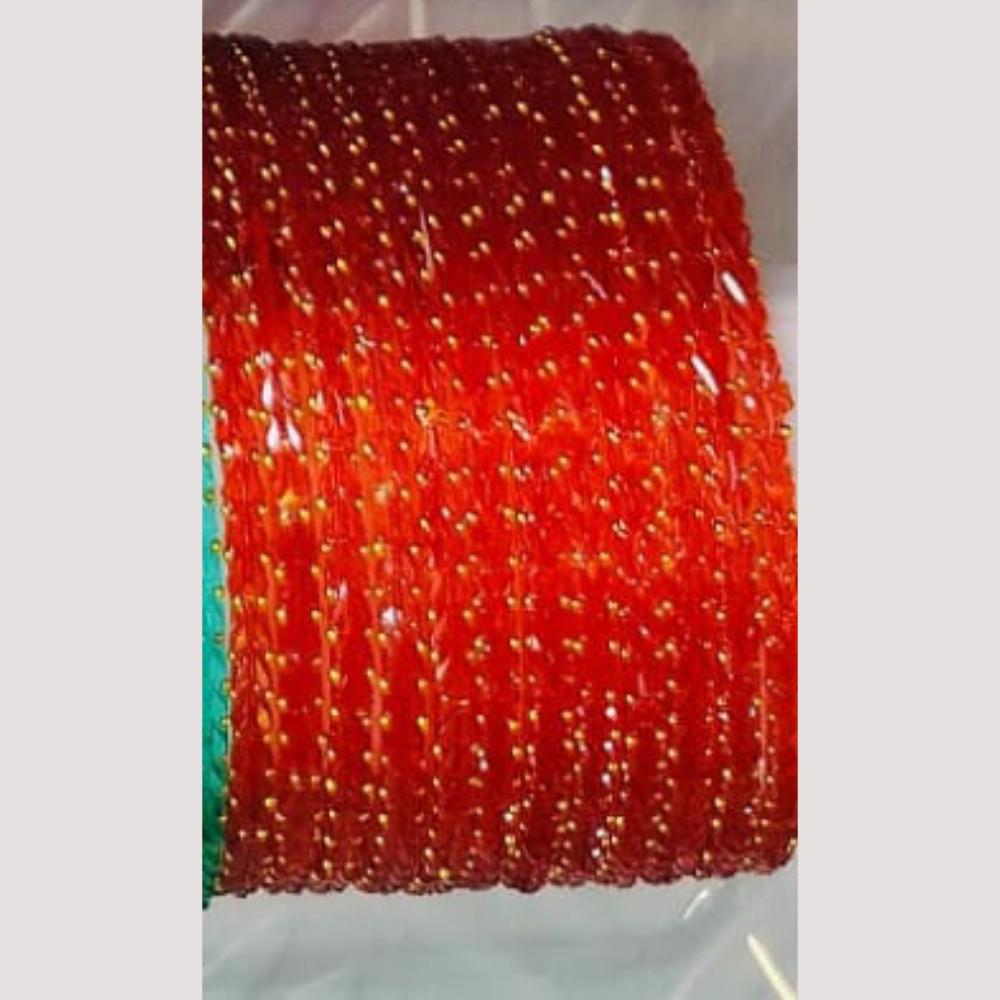 Chitra Bangles Multi Color Glass Bangle (12 Piece In One Box)