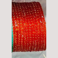 Chitra Bangles Multi Color Glass Bangle (12 Piece In One Box)