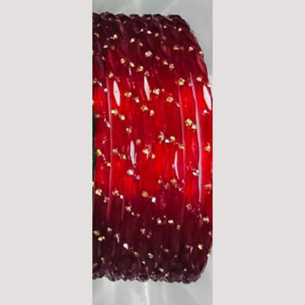 Chitra Bangles Multi Color Glass Bangle (12 Piece In One Box)