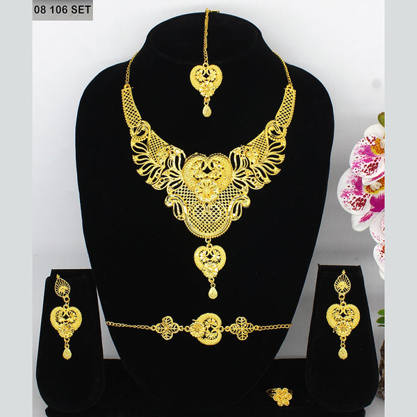 Mahavir Gold Plated Necklace Set (Assorted Design )