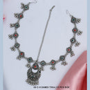 Mahavir Oxidized Plated Pota Stone Maang Tikka