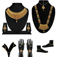 Utkrishtt Set Of 10 Bridal Jewellery Combos