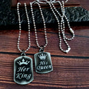 Urbana His Queen Her King Stylish Chain Pendant Combo 1004375