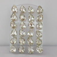 Kriaa Set of 12 Pairs Crystal Stone Stud Earrings Combo