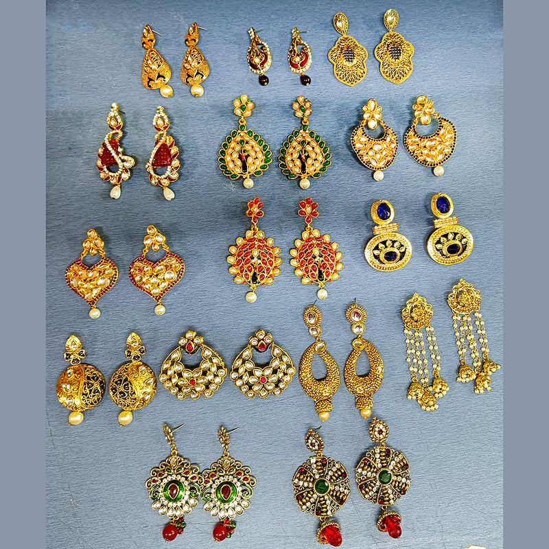 Pack of 100 Assorted earrings starter pack for Wholesaler at just Rs.5500/-