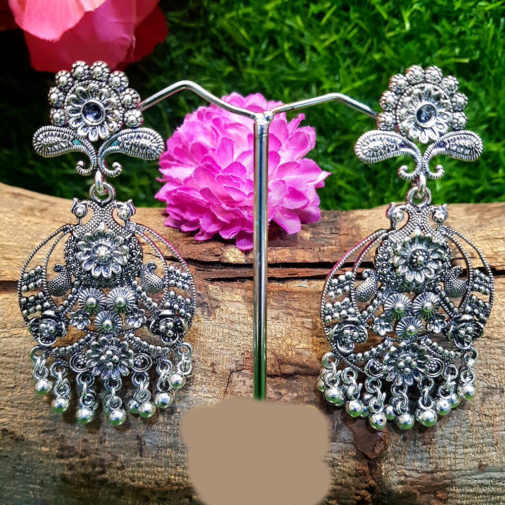 Shreeji Oxidized Plated Dangler Earrings - 10101004SL