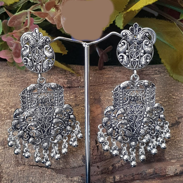 Shreeji Oxidized Plated Dangler Earrings - 10101017SL