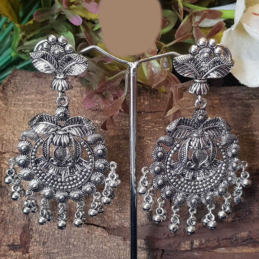 Shreeji Oxidized Plated Dangler Earrings - 10101023SL