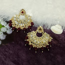 Bhavi Jewels Gold Plated Mirror Dangler Earrings