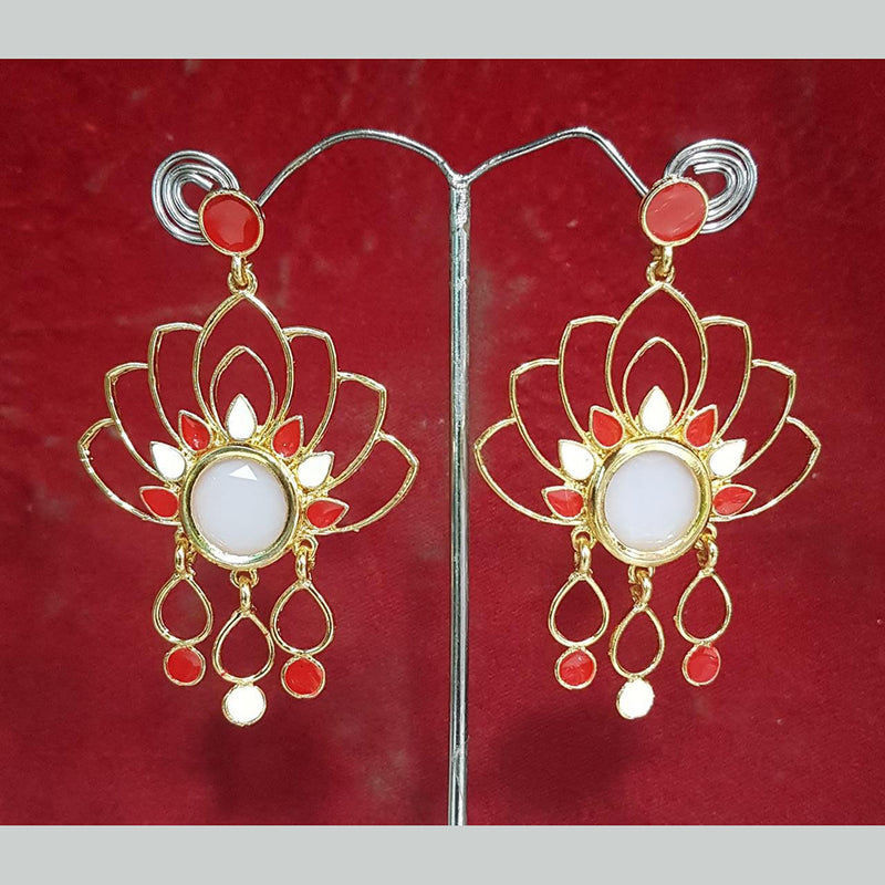 Shreeji Gold Plated Meenakari Earrings