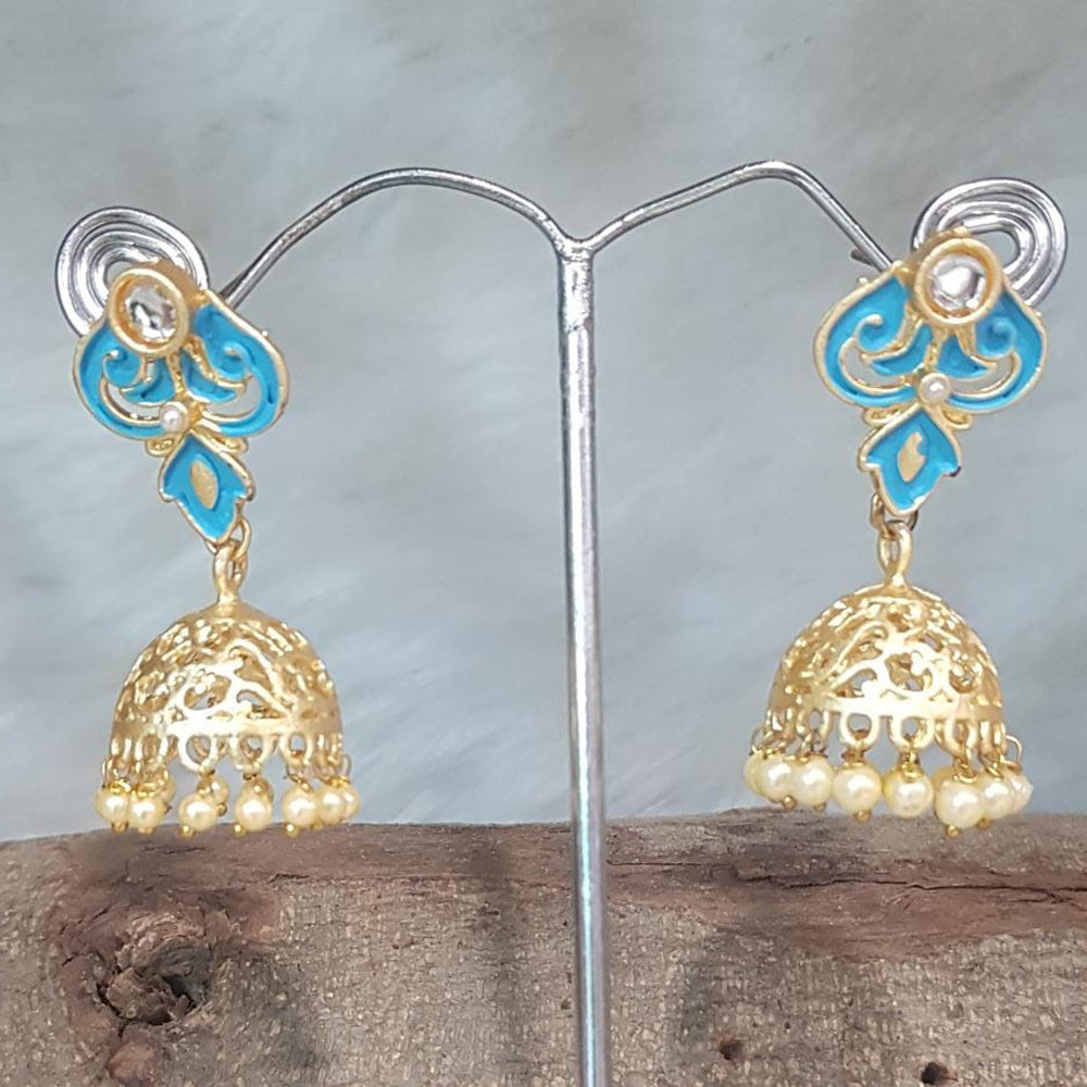 Shreeji Gold Plated Meenakari Earrings