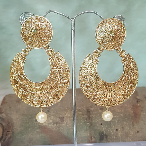 Shreeji Gold Plated Dangler Earrings Earrings