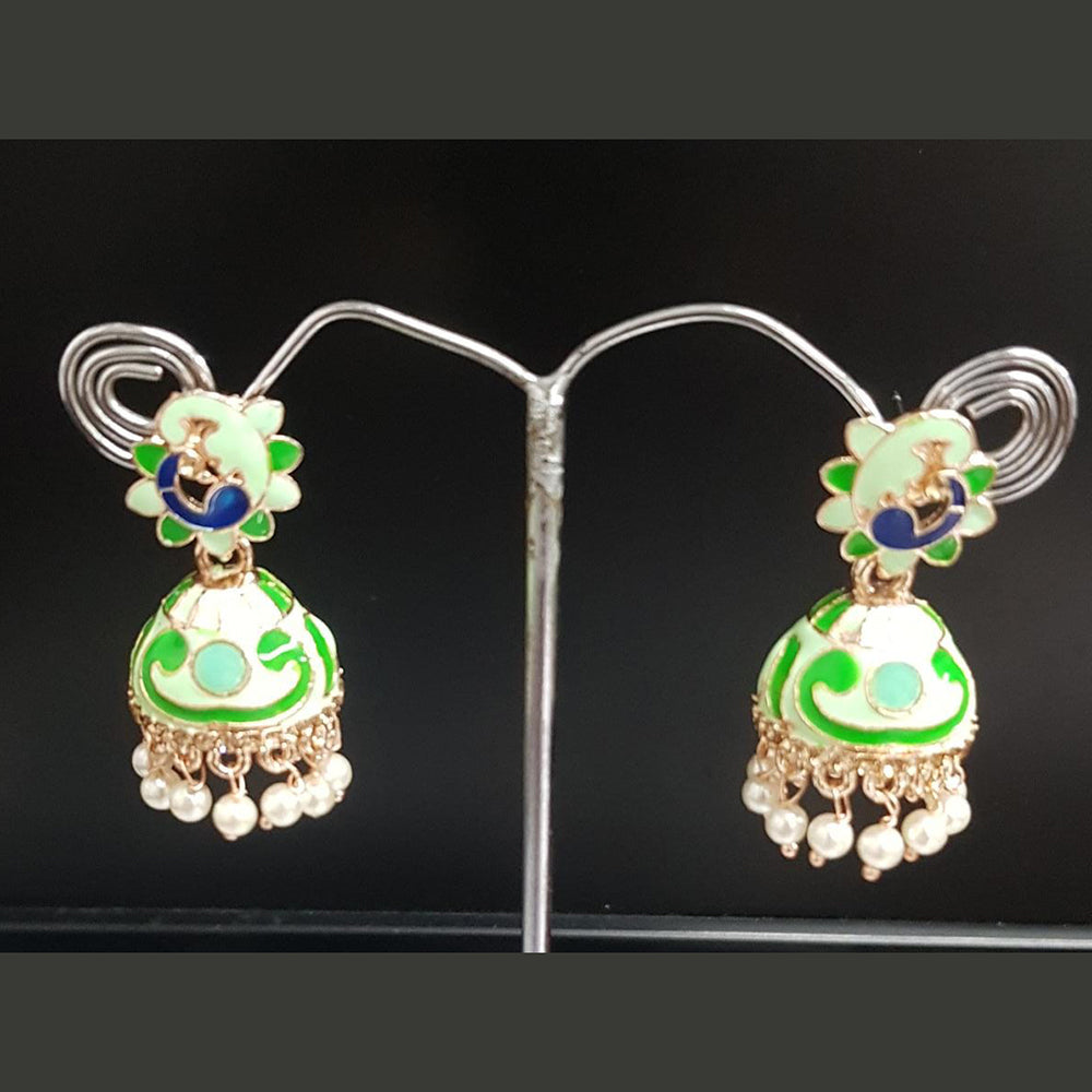 Shreeji Gold Plated Meenakari Earrings