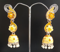 Shreeji Gold Plated Meenakari Earrings