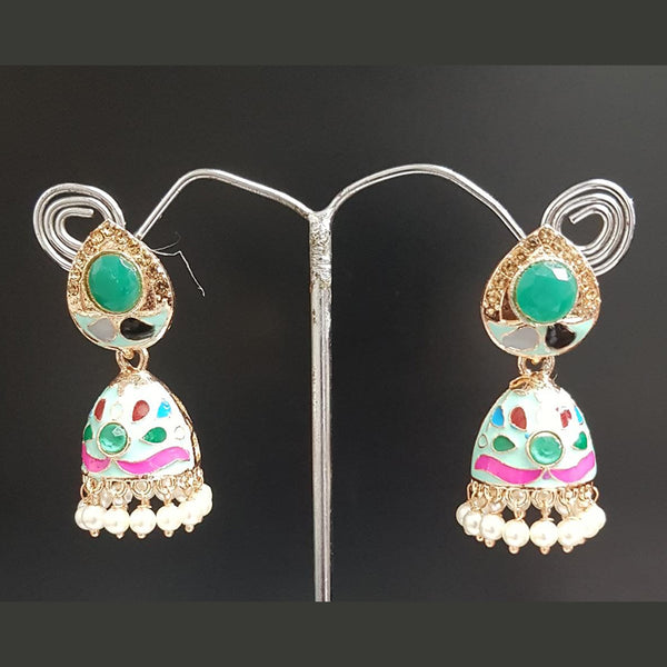 Shreeji Gold Plated Meenakari Earrings