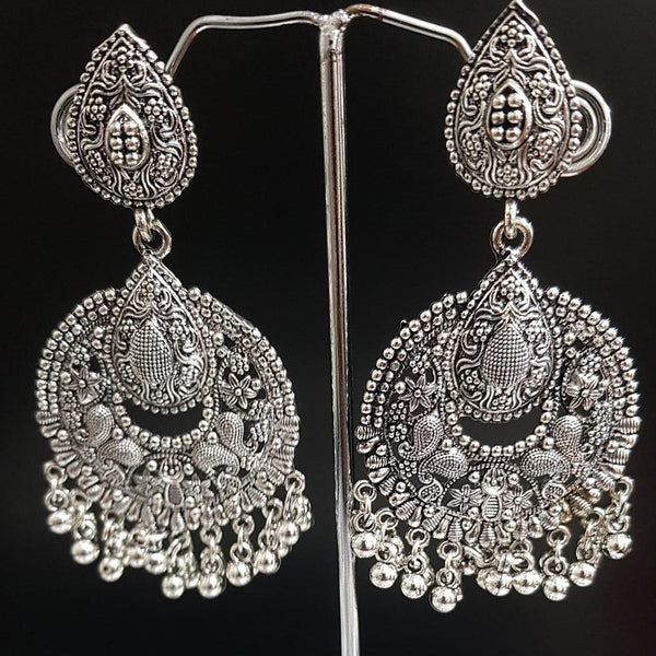 Shreeji Oxidised Plated Dangler Earrings