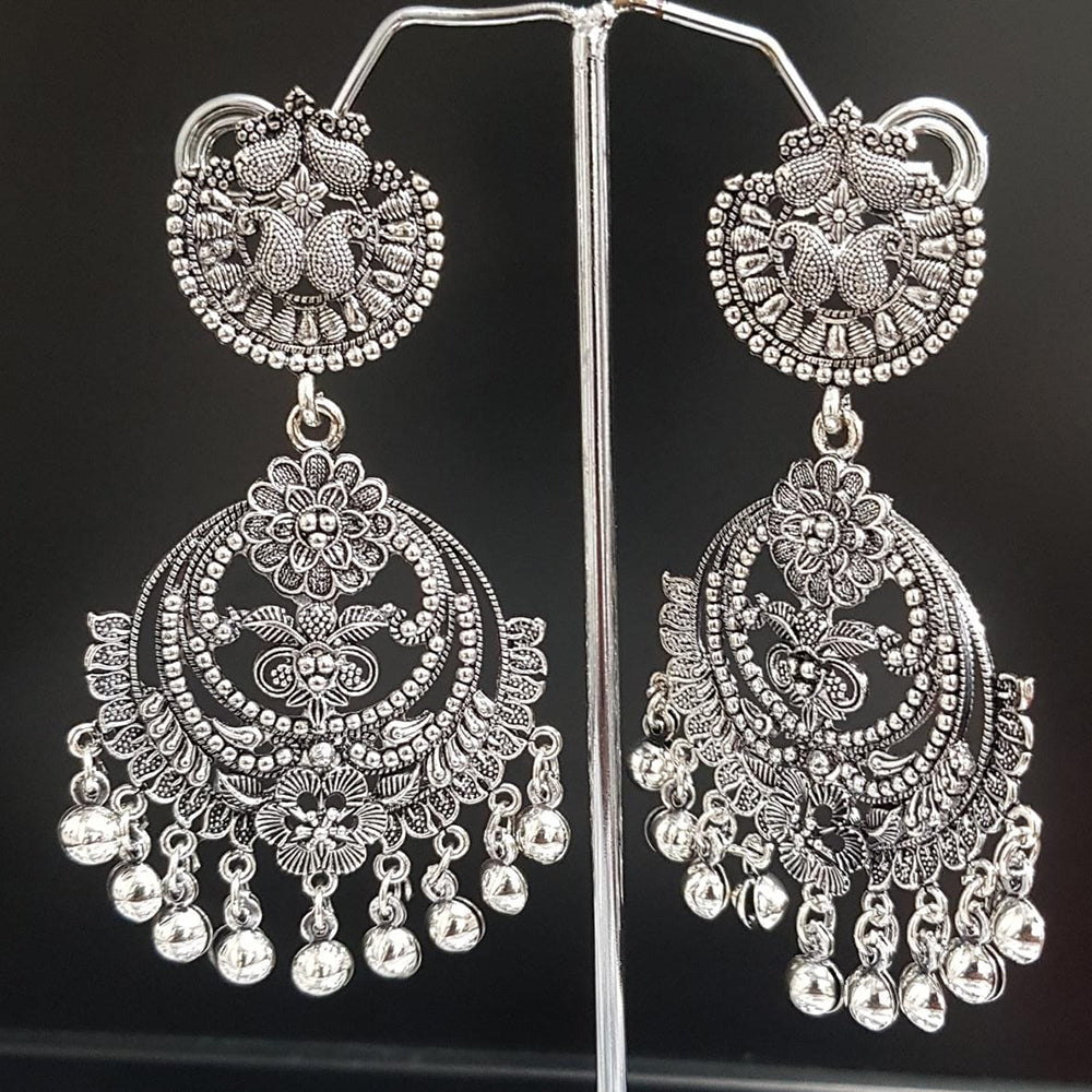 Shreeji Oxidised Plated Dangler Earrings