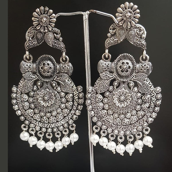 Shreeji Oxidised Plated Dangler Earrings